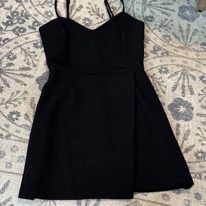 Black mini dress